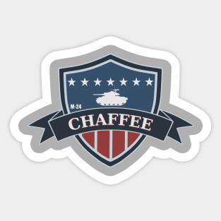 WW2 M24 Chaffee Tank Sticker